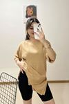 Duble Kol Fitilli Tişört Camel - 8714.1567.