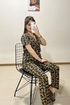 Düğmeli Pijama Takımı Sarıdesenli - 10873.1048.