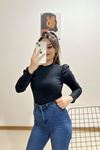 Prenses Kol Kaşkorse Body Siyah - 10336.1567.