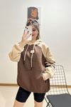 Kanguru Cep Sweat Bejkahve - 431.1145.