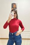 Balıkçı Yaka Body Kırmızı - 8338.1567.