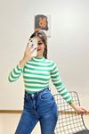 Yarım Balıkçı Çizgili Body Benetton  - 9939.1567.