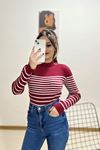 Yarım Balıkçı Triko Bordo - 9917.1319.
