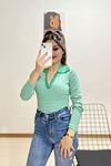 Polo Yaka Çizgili Body Benetton  - 12174.1567.