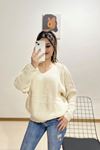 V Yaka Salaş Triko Latte - 339.1577.