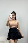 Kare Yaka Kısa Kol Body Somon - 18180.1723.