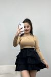 Dik Yaka Damla Detay Viskon Body Bisküvi - 50221.1723.