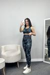 Toparlayıcı Fitness Takım Siyahturkuaz - 40422.1927.