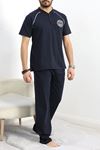 Erkek Pijama Takımı Lacivert - 40460.1838.