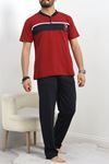 Erkek Pijama Takımı Bordolaci - 40463.1838.