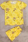 4-13 Yaş Kız Çocuk Pijama Takımı Sarıayı - 411.1287.