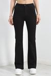 İspanyol Paça Kot Pantolon Siyah - 30399.1975.