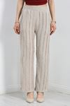 Bürümcük Bol Paça Pantolon Vizon - 30355.1837.