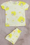 4-13 Yaş Kız Çocuk Pijama Takımı Kremsarı - 411.1287.