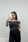 Çapraz Kesim Bluz Antrasit - 40347.1748.