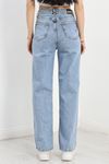 Wide Leg Kot Pantolon Açıkmavi - 30484.1975.