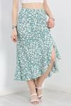 Desenli Midi Etek Mint - 40428.1355.