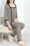 Pegasus Üçlü Pijama Takımı Leopar - 70044.1048.