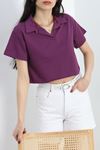 Polo Yaka Tişört Mor - 21171.200.