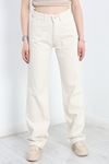 Straight Kesim Kot Pantolon Krem - 30533.1975.