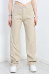 Straight Kesim Kot Pantolon Bej - 30533.1975.