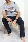 Erkek Pijama Takımı Gri - 70064.1838.