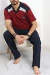 Erkek Pijama Takımı Bordo - 70066.1838.