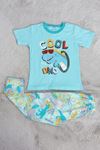 5-12 Yaş Süprem Erkek Pijama Takımı Suyeşili1 - 40606.1951.