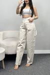 Carpenter Detay Baggy Kot Pantolon Krem - 30536.1975.