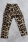 6-14 Yaş Desenli Lastikli Dokuma Pantolon Leopar - 30399.904.