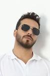 Erkek Güneş Gözlüğü Gümüşsiyah - 30622.1724.