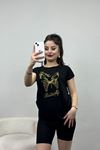 Kelebek Detaylı Viskon Bluz Siyah - 40663.599.