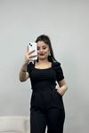 Kare Yaka Prenses Kol Body  Siyah - 70048.599.