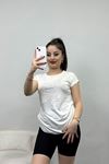 Taş Detay Viskon Bluz Ekru - 40651.599.