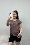 Taş Detay Viskon Bluz Vizon - 40651.599.