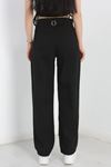 Pileli Baggy Kot Pantolon Siyah - 40061.925.