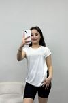 Taş Detay Viskon Bluz Ekru - 40646.599.