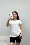 Taş Detay Viskon Bluz Ekru - 40647.599.