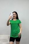 Taşlı Viskon Bluz Yeşil - 40645.599.