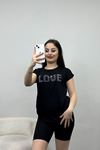 Taş Detay Viskon Bluz Siyah - 40652.599.