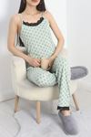 Modal Kumaş Dantelli Pijama Takımı Mint - 620.1287.