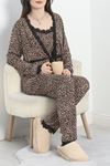 Viskon 3'Lü Set Pijama Takımı Leopar - 70099.1050.