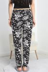 Ring Viskon Pijama Altı Siyahgri - 50420.1928.