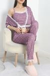 Pegasus Üçlü Pijama Takımı Lila - 70044.1048.
