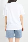 Baskılı Oversize Tişört Beyazindigo - 40649.1872.