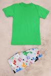 5-12 Yaş Şortlu Erkek Pijama Takımı Yeşil - 50413.1951.