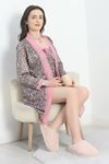 Jarse Polyester Şortlu Set Beyazpembe - 70109.1049.