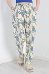 Desenli Dokuma Pantolon Mintçiçek - 70046.1837.