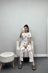 Alt Üst Aynı Pegasus Pijama Takımı Beyazkiraz - 50419.1048.