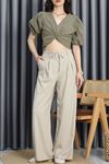 Bisou Marka Kumaş Pantolon Taş - 30676.1437.
